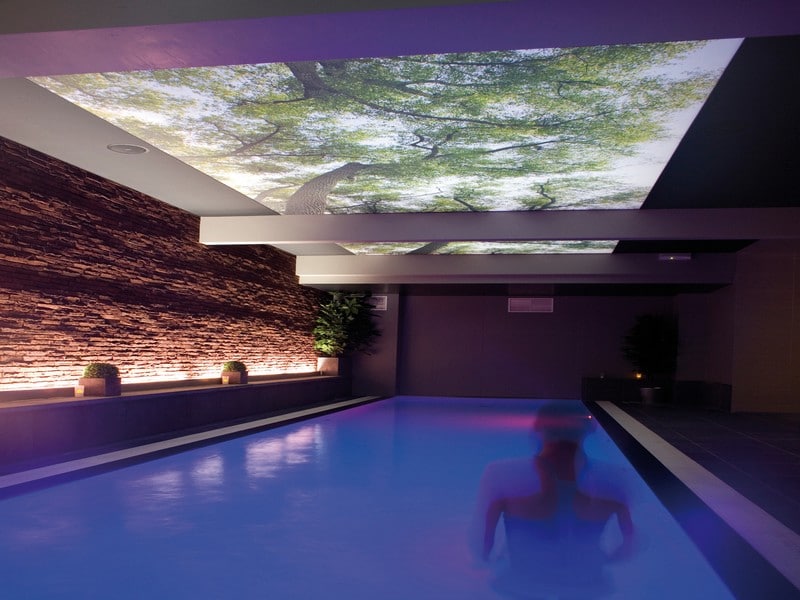 Plafond miroir toile tendu pour Piscine et Spa