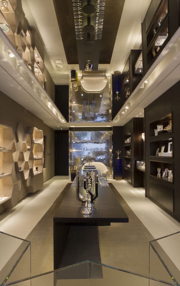 plafond miroir boutique de luxe